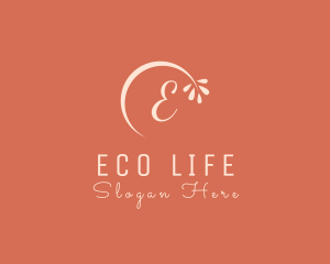 Flower Eco Leaf logo design