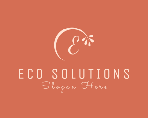 Flower Eco Leaf logo design