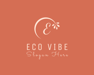 Flower Eco Leaf logo design