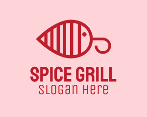 Red Chili Fish logo design