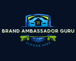 Power Wash Mansion Cleaning logo design