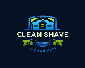 Power Wash Mansion Cleaning logo design