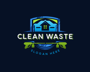 Power Wash Mansion Cleaning logo design