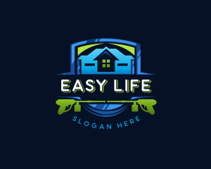 Power Wash Mansion Cleaning logo design