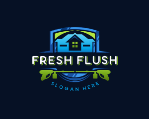 Power Wash Mansion Cleaning logo design