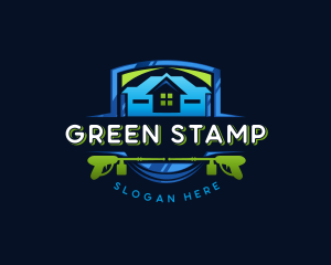 Power Wash Mansion Cleaning logo design