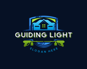 Power Wash Mansion Cleaning logo design