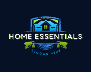 Power Wash Mansion Cleaning logo design