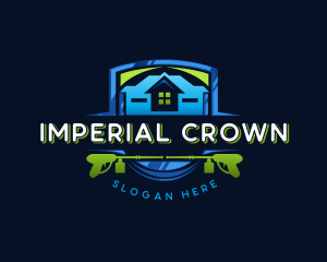 Power Wash Mansion Cleaning logo design