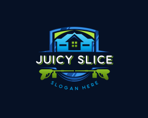 Power Wash Mansion Cleaning logo design