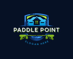 Power Wash Mansion Cleaning logo design