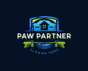 Power Wash Mansion Cleaning logo design