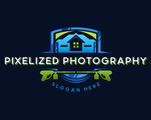 Power Wash Mansion Cleaning logo design