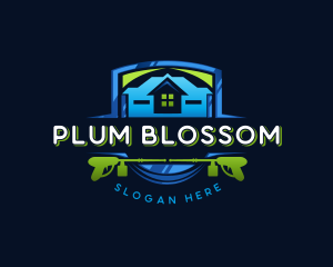 Power Wash Mansion Cleaning logo design