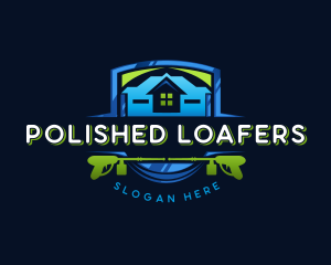 Power Wash Mansion Cleaning logo design