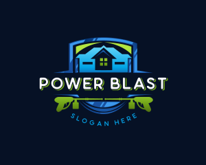 Power Wash Mansion Cleaning logo design