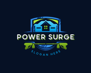 Power Wash Mansion Cleaning logo design