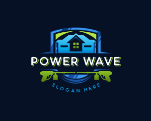 Power Wash Mansion Cleaning logo design