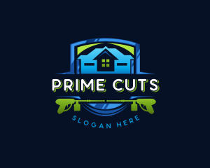 Power Wash Mansion Cleaning logo design