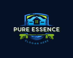 Power Wash Mansion Cleaning logo design