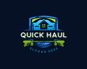 Power Wash Mansion Cleaning logo design