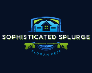 Power Wash Mansion Cleaning logo design