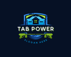 Power Wash Mansion Cleaning logo design