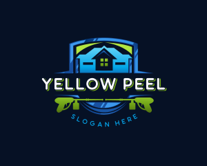 Power Wash Mansion Cleaning logo design