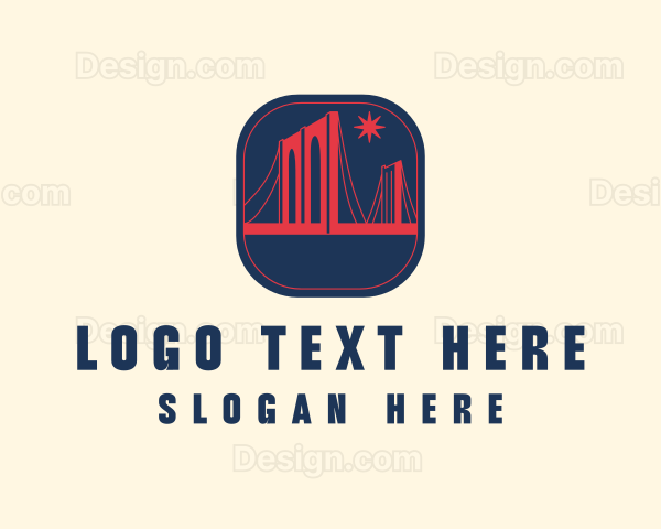 Brooklyn Bridge Architecture Logo