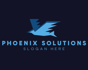 Fast Flying Bird logo design