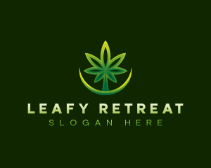 Herbal Leaf Marijuana logo design