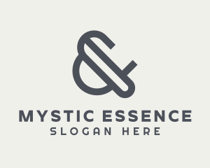 Modern Ampersand Symbol logo design