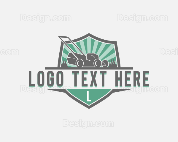 Yard Lawn Mower Landscaping Logo