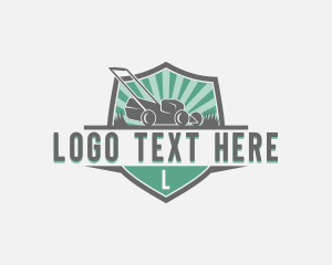 Yard Lawn Mower Landscaping logo