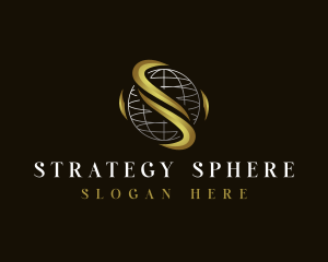 Globe Sphere Letter S logo