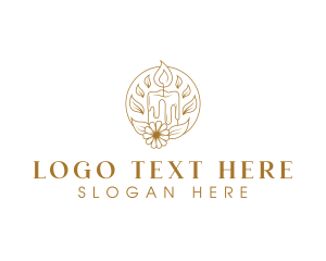 Candle Floral Decor logo