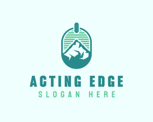 Mountain Peak Badge logo design