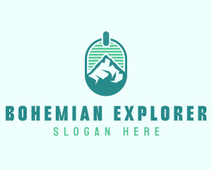 Mountain Peak Badge logo design