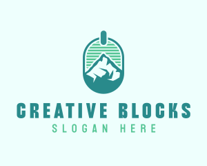 Mountain Peak Badge logo design