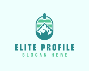 Mountain Peak Badge logo design