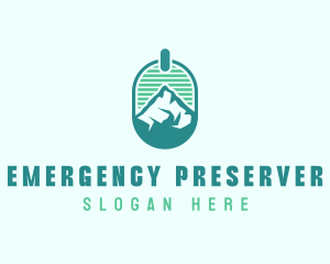 Mountain Peak Badge logo design