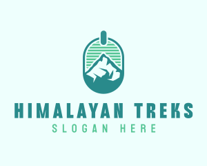 Mountain Peak Badge logo design