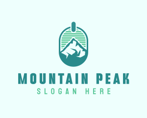 Mountain Peak Badge logo design