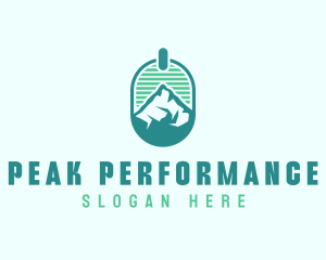 Mountain Peak Badge logo design