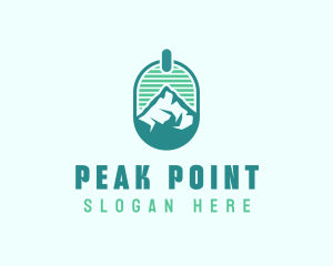 Mountain Peak Badge logo design