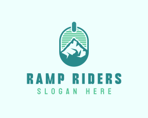 Mountain Peak Badge logo design