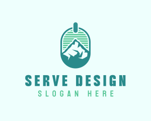 Mountain Peak Badge logo design