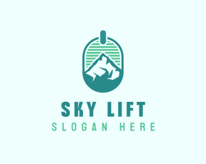 Mountain Peak Badge logo design