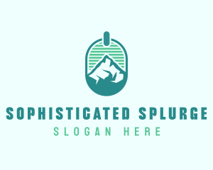 Mountain Peak Badge logo design