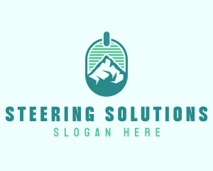 Mountain Peak Badge logo design